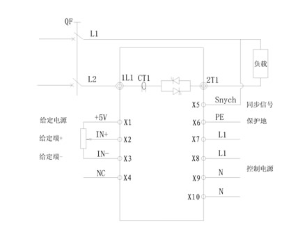 单相可控硅调压器安装和基本电路接线原理图(图3)